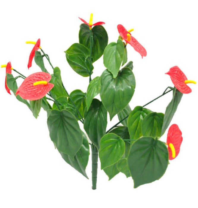 Red Anthurium Stem UV Resistant 35cm