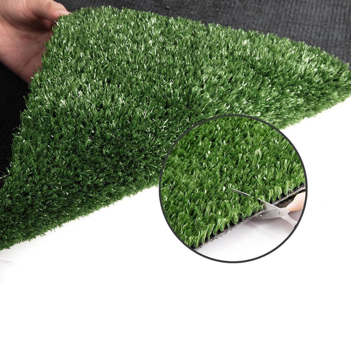 Primeturf Synthetic 10mm  0.95mx20m 19sqm Artificial Grass Fake Turf Olive Plants Plastic Lawn