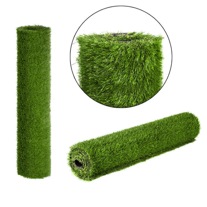 Primeturf Synthetic Artificial Grass Fake Lawn 1mx10m Turf Plastic Plant 30mm