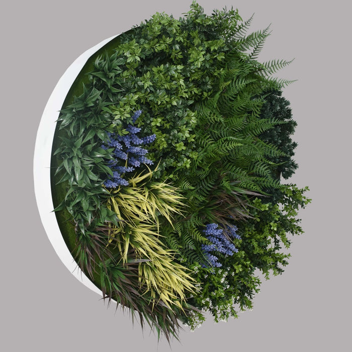 UV Lavender Fields Green Wall Disc (White) 100cm